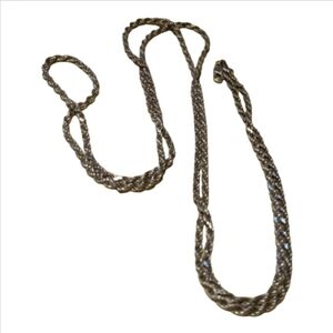 Milor Italian  S.S..925,  30" Rooe Chain Necklace, Lobster Claw Closure